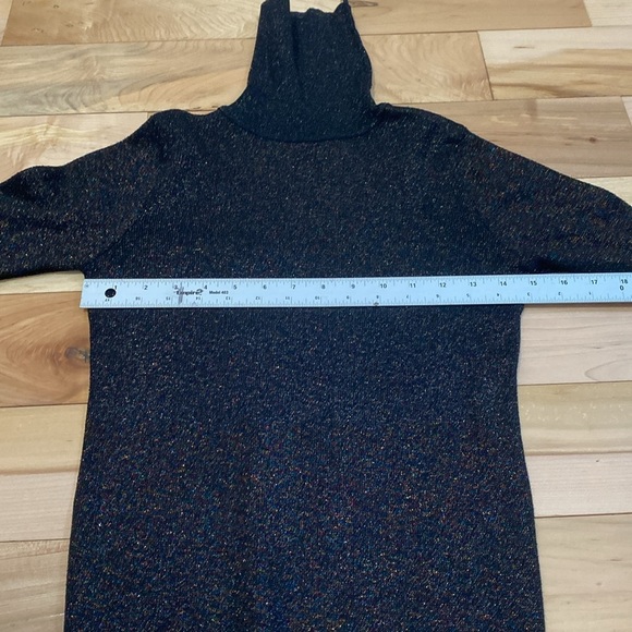 Women's Black Turtleneck Sweater - Picture 3 of 10